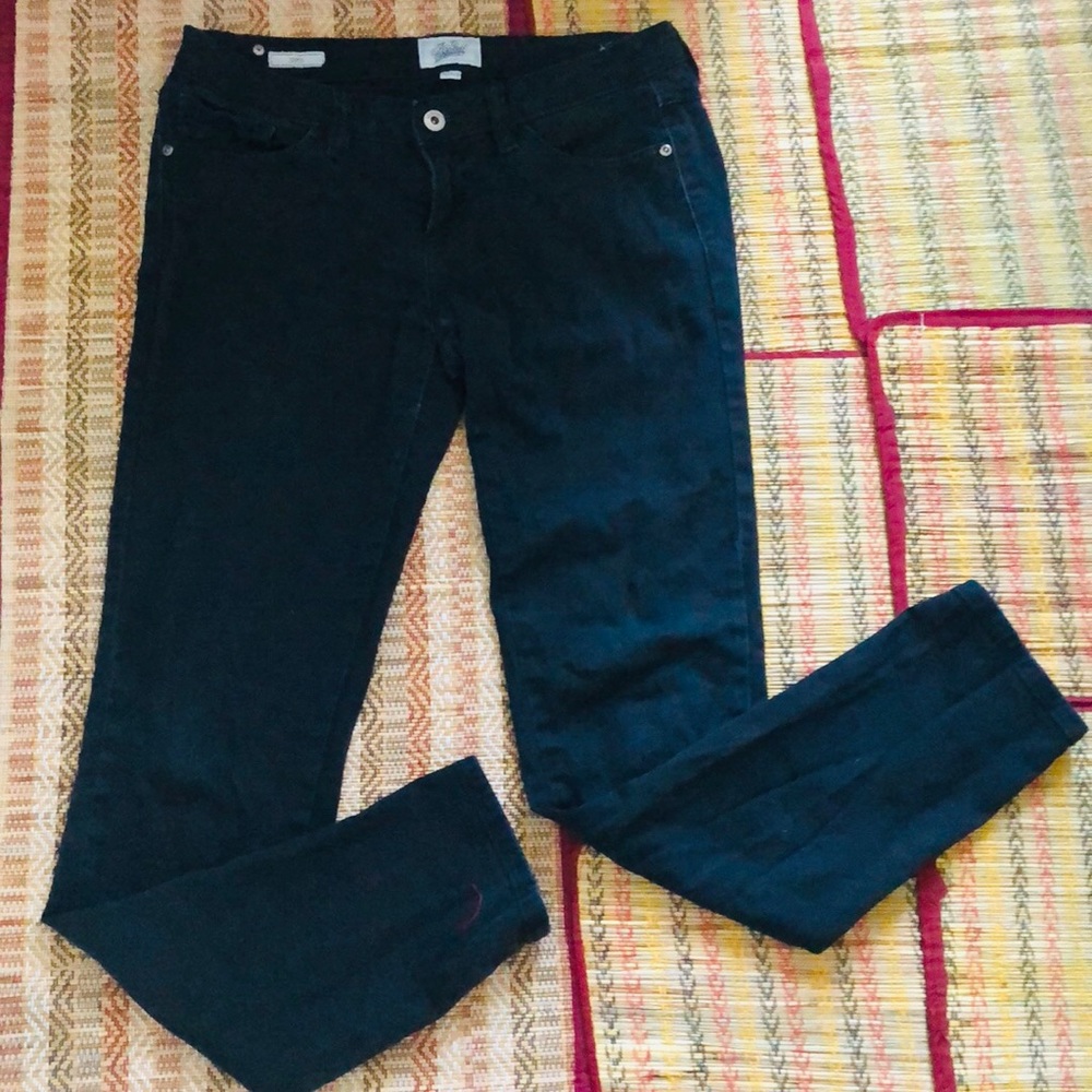 SALE!! Black slightly faded slim fit denim